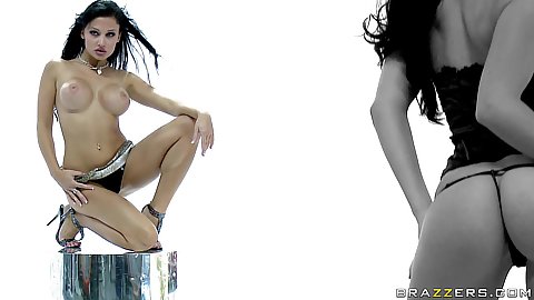 Aletta Ocean is having a photoshoot and we are invited