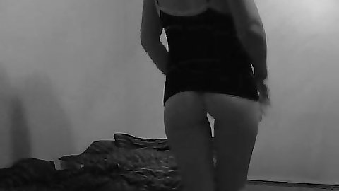 Slut gets naked and puts lotion all over herself
