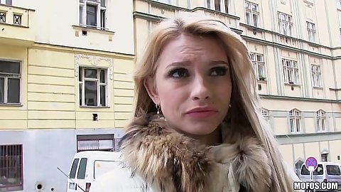 Gorgeous Karina Grand public pick up for anal money sex