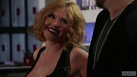 Smiling Krissy Lynn going off the limits