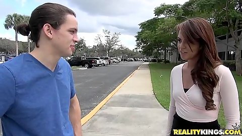 Teen outdoor Zoey Velez gladly gets in our car