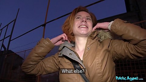 Street public pick up with Rita agreeing to suck some dick for money
