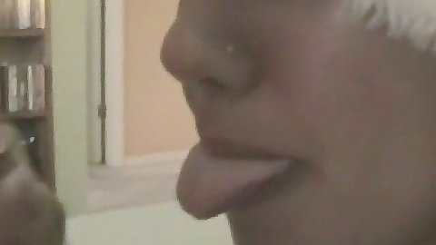 Smooth hand job from perky titted bitch
