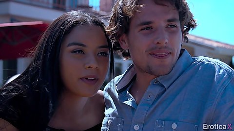 Loving young teens Sophia Leone and Maya Bijou give a birthday surprise