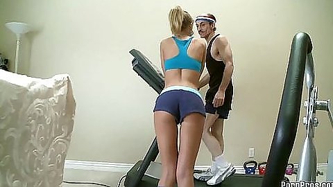 Geezer highers himself a hot gym instructor