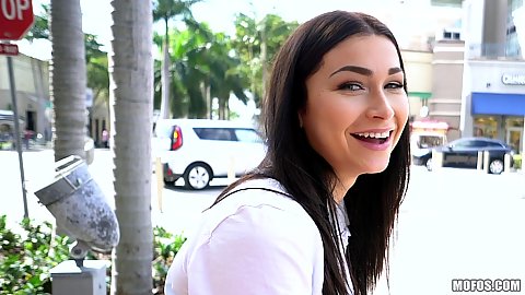 Smiling and talking with Jennifer Jacobs while offering sex for money