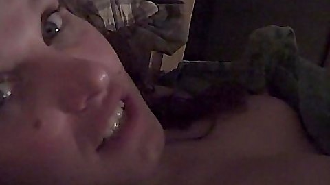 Home video of a chick getting out of a bath to suck bf