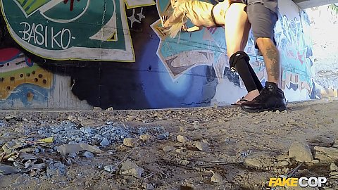 Doggy fuck with cop using blonde as toy Chantelle White