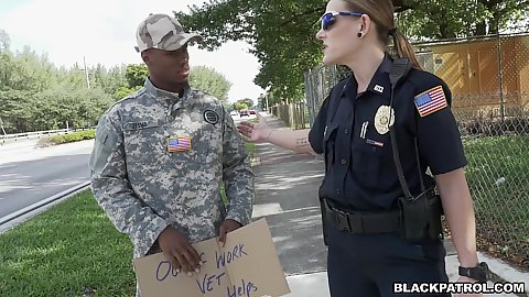 Interracial arrest coming with Joslyn and Maggie Green and Charley Hart doing rimjobs and fucking their criminal