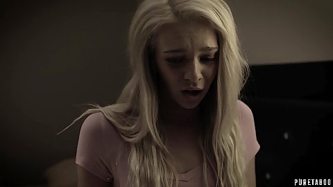 Blonde college babysitter Tiffany Watson got dude to wake her up and start an argument