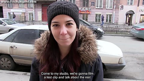 Smiling Jessica Malone thinks that castin gis not for her but boy is she wrong