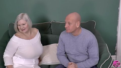 Big jugged gilf Lacey Starr is here to negotiate well tough luck eat tits mate
