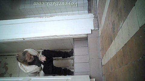Spy cams in the toilet watching girls like Leena urinate and get dressed