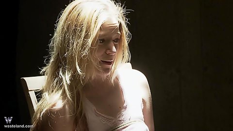 Blonde Lily is in the interrogation chair with her master trying to get the truth out of her through sexual torment
