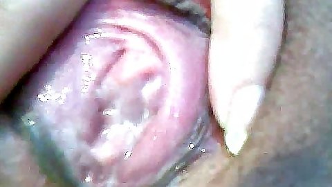 Oh yea thats her own cum coming out