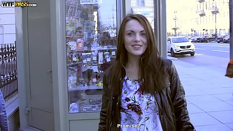 Brunette public amateur pick up with libidinous Dominica Phoenix
