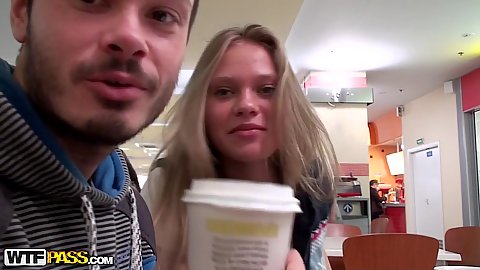 Public outdoor chilling with amateur 18 year old girlfriend brunette teen Nestee Shy