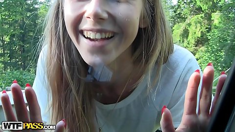 In the park gf comes to my window and wants to go for a walk wearing those tight ass jeans of hers Krystal Boyd