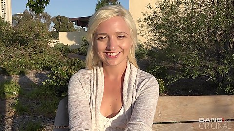 No bra waering young little blonde teen girl Eliza Jane has such a cute and pretty face that its an eye candy to look at