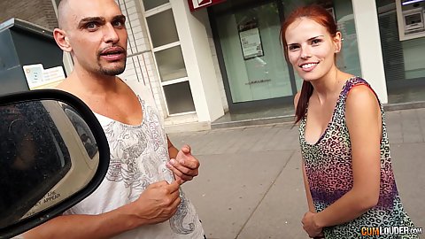 Redhead fabulous Susana Melo approached on the street and offered a ride in our fuck van today she gladly accepted