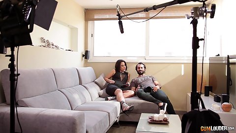 Studio behind the scenes footage of fucking dick sucking about to start Adara Love