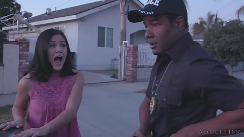 Kendra Spade little asian petite 18 year old teen Kendra Spade is in trouble she crashed her car and now has to lie her way out of police intervention