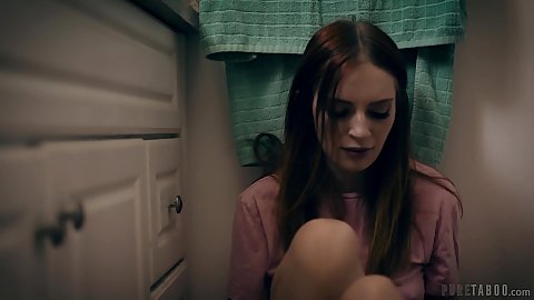 Brunette Maya Kendrick in story based petite teen looking to have her throat fucked slightly and laid in bed