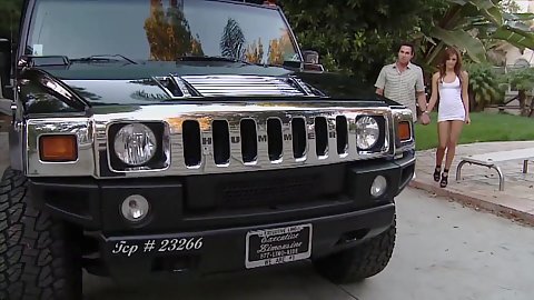 Going on a first date with 18 year old Melanie Rios in the backseat she explodes into a dick sucking crazy slut