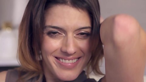 Chatting mega sausage sucking with first porn video joyful brunette novice Tyfanie