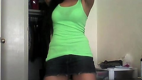Milf at home doing a private striptease