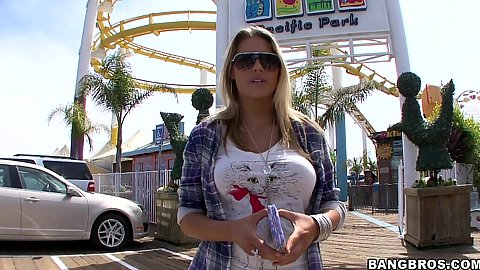 Big tits cream pie Charisma Cappeli outdoors