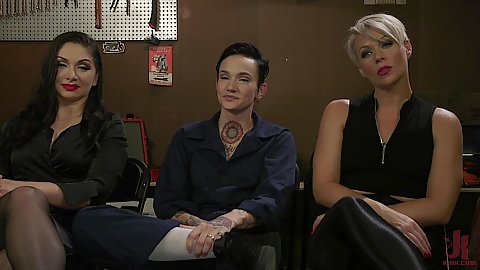 3some interview from anxious girl on girl brunette as well as blondie Nikki Hearts Helena Locke with Lea Lexis caucasians early twenties ladies