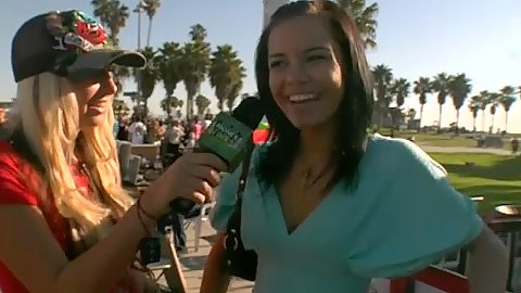 Cute teen hottie talked into body painting