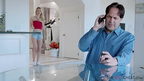 Wearing shorts pussy hole eating as well as hand jerking penis bj from energetic blonde teen cheating Riley Star