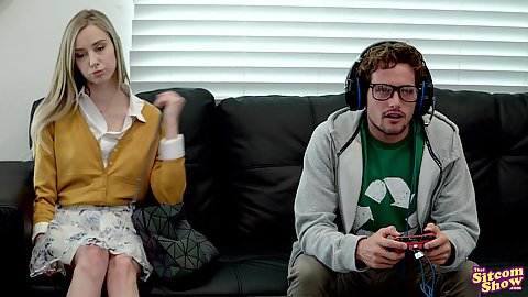 Haley Reed girlfriend talking twat licking and fingering to the side panties great time from light complexion blondie with waxed cunt box