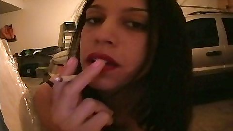 Sexy teen gf stripping in garage