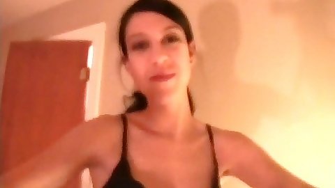 Teen gf alone and doing a bit of a striptease