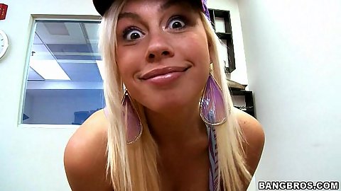 Tara comes on and shows us her nice tits