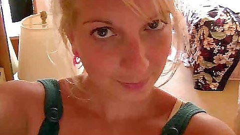 Milf babe giving a close up look with pulled aside panties