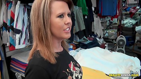 Milf hunter picking out some clothes