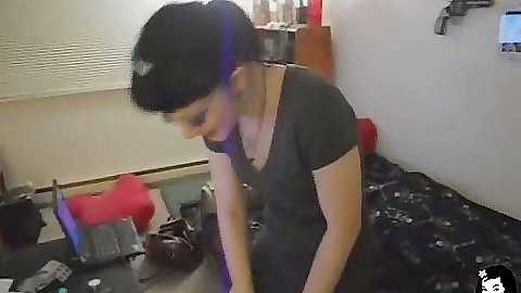 Cute teen POV home video blowjob