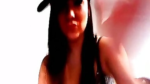 Teen gf showing off her body on home video cam