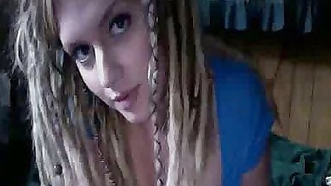 Teen gf showing her tits and panties