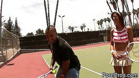 Layla Storm playing some tennis
