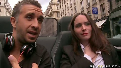 Going for a drive around Paris with Tiffany Doll and going up he rass