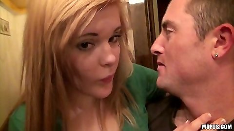 Making out and kissing during slut group party with Mariah Mars