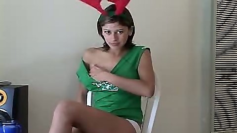 18 year old Trixie Teen takes off her panties and fingers young pussy