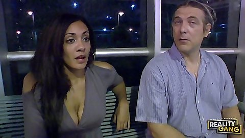 Big tits Layla Terrace showing bra and bare natural tits