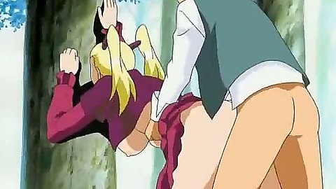 Anime stand up sex with toon