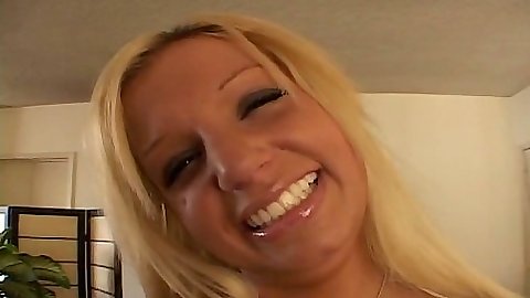 Blonde amateur Whitney Fears shows her pierced nipple